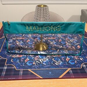 Elegant Teal Mahjong Organizer